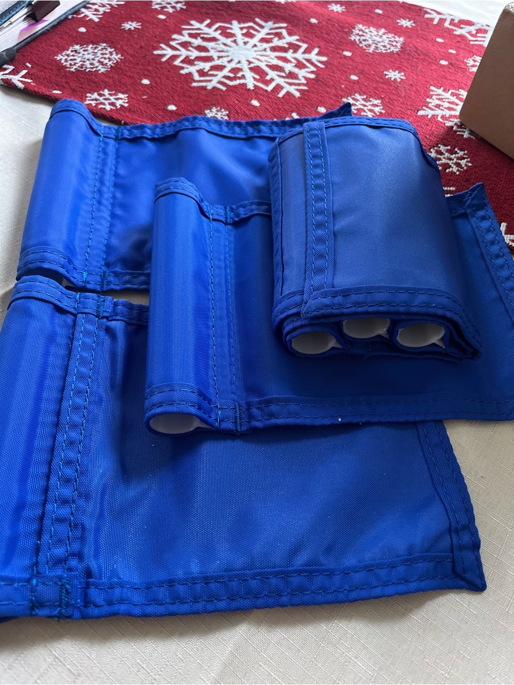 Blue Tool Roll Organizer